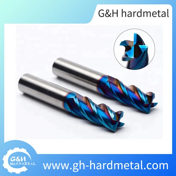 ເຄື່ອງມືຕັດ CNC Flat Milling Cutter Carbide End Mill