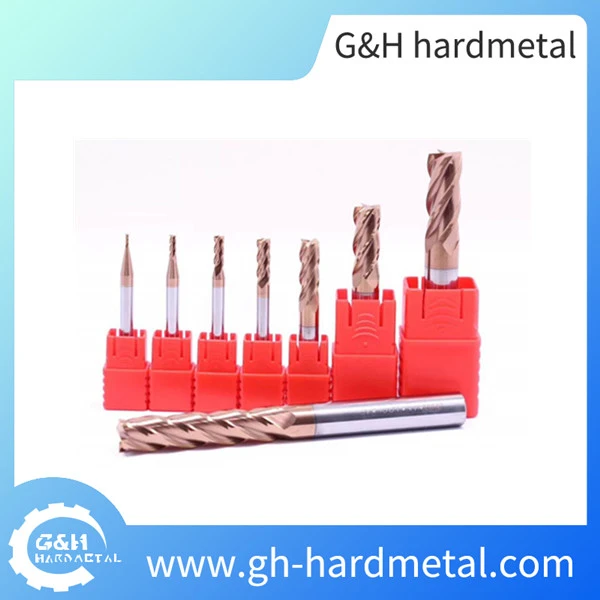 G&H- 4 Flutes Tungsten Carbide Flat End Mill  - 副本